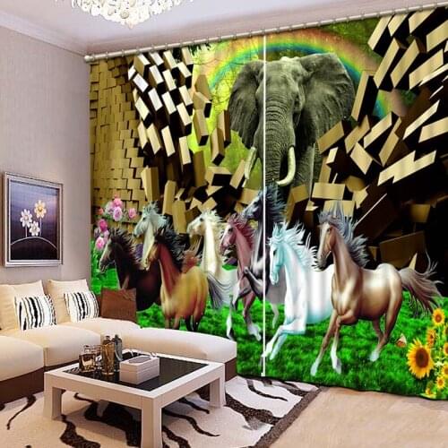 3D High Quality Printing Curtains Chinese Luxury 3D Window Curtains Bedroom Living Room Print Drapes Cortinas Rideaux pillowcase