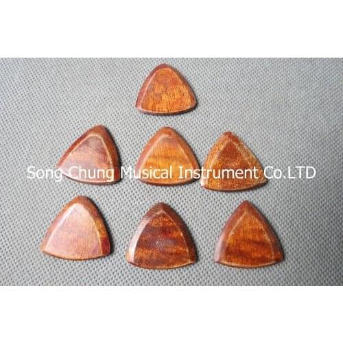 7Pcs Beautiful Solid maple wood Guitar Pick,material thickness:0.12"(3mm) #200