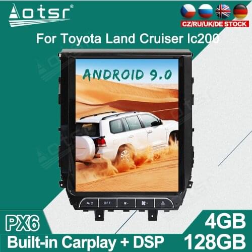 Tesla Style For Toyota Land Cruiser Android Car Radio Player GPS Navigation Auto Stereo Multimedia Video Headunit DSP carplay