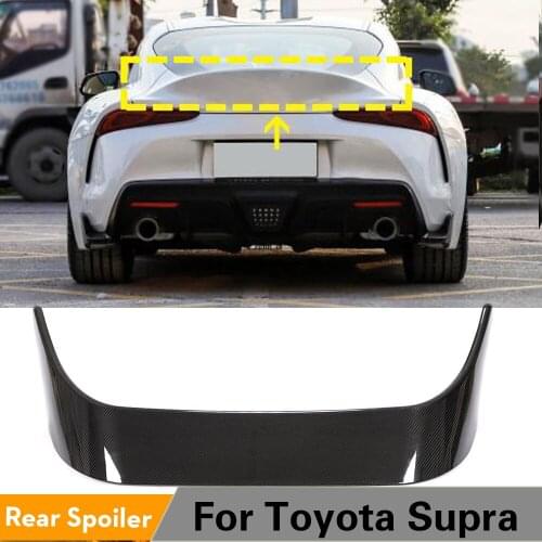 Car Rear Spoiler Wing Trunk Lip for Toyota Supra 2019 - 2021 Carbon Fiber Rear Trunk Spoiler Boot Wing Lid
