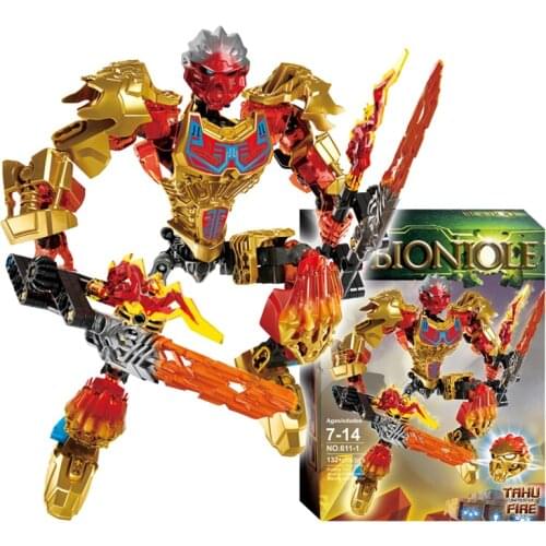 BIONICLE Tahu Uniter of Fire Action Figures Building Block Robot Toys For Kids Gift Compatible Major Brand 71308 132pcs/Set