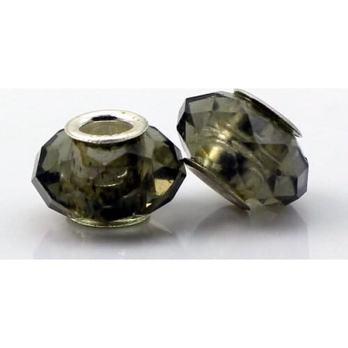 Beadsnice pure 925 sterling silver big hole bead handmade beads diy silver spacer beads for necklace for bracelets ID29423