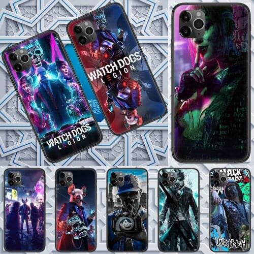 Watch dogs Legion Game Phone Case Cover Hull For iphone 5 5s se 2 6 6s 7 8 12 mini plus X XS XR 11 PRO MAX black pretty coque