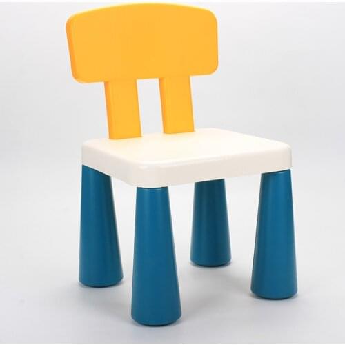 Childrens stools kindergarten backrest chairs baby dining chairs plastic home cartoon small stools non-slip easy assemble