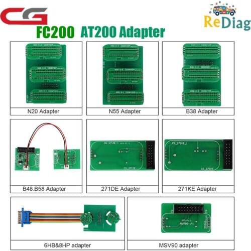For BMW including 6HP & 8HP/MSV90/N55 /N20 /B48/B58/B38 etc CG FC200 AT200 Adapters Full Set No Need Disassembly