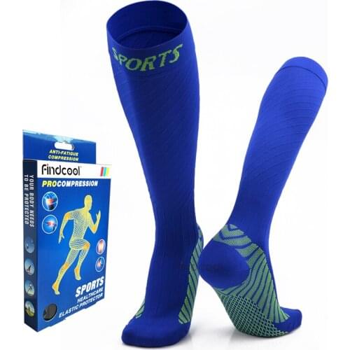 Findcool Running Marathon Socks Professional Compression Stockings Men Women Outdoor Cycling Sports Socks