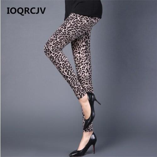 New Autumn Womens Pants 2019 Fashion Spring Sexy Thin Leopard Leggings Print Stretchy Skinny Slim Ladies Pencil Leggins R176