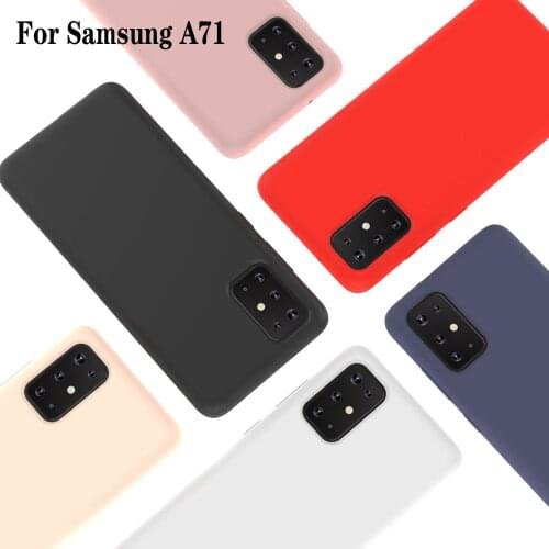 For Samsung A51 A71 Matte silicone soft Candy color Case for Samsung Galaxy A51 Matte Soft Back Phone Cover For Smsung A71 Cases
