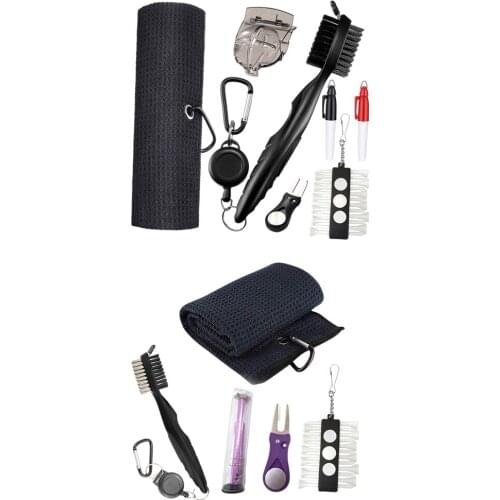 Golf Club Cleaning Kit Brush Tool Groove Cleaner Cleaning Tool Golf Tees