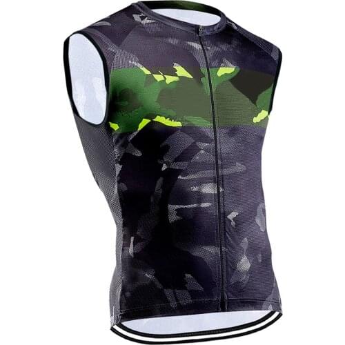 New Pro Team Cycling Jersey Breathable Sleeveless Clothing MTB Bike Shirt Road Bicycle Male Uniform Quick Dry Mens Summer Vests
