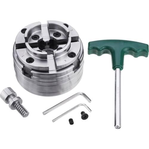 New Woodworking 4 Inch Reversible Wood Turning Chuck 1-Inch x 8TPI Thread Wood Lathe Chuck Wood Turning Tool