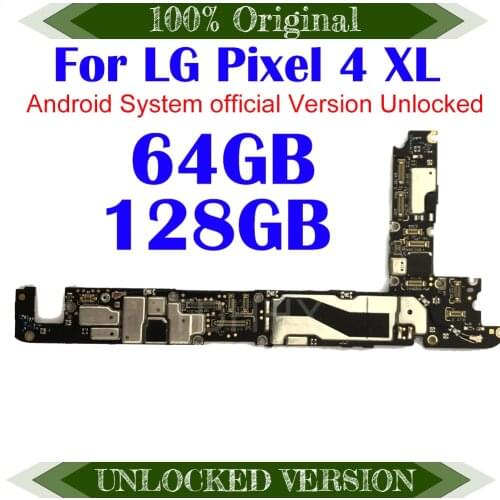 Original For LG Google Pixel 4 XL 4XL Motherboard 100% Unlocked For LG Google Pixel 4 XL Logic Board Mainboard MB