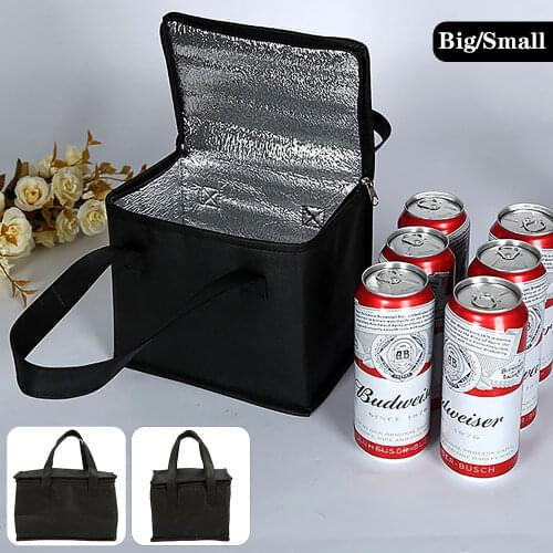 Portable Lunch Cooler Bag Folding Insulation Picnic Ice Pack Food Thermal Bag Drink Carrier Insulated Bags Food Delivery Bag
