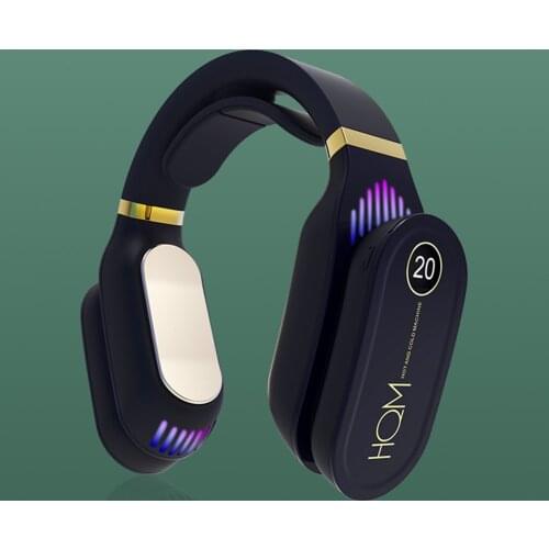 Portable Hanging Neck Fan Cooling Heater Heating Air Conditioner Ventilador Wearable Neckband Fan USB Rechargeable Air Cooler