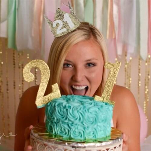 Birthday Girl Sash Tiara Crown headband adult 20th 21st 30th 20 21 30 years old birthday party decoration photo prop gift