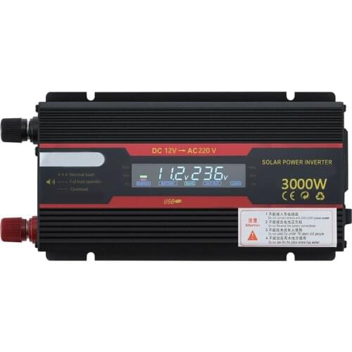 Car Inverter 12V 220V 6000W Peak solar Power inverter LCD Display DC 12/ 24V to AC 110V/220V Modified Sine Wave Converter