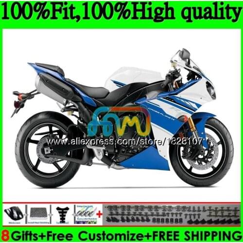 Blue white OEM Injection For YAMAHA YZF 1000 R 1 YZFR1 13 14 124BS.27 YZF-1000 YZF R1 1000CC YZF1000 YZF-R1 2013 2014 Fairing
