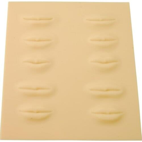 10pcs/lot package sale High Quality Rubber 3D Practice Skin Permanent Makeup Lip Skin C03823 Free Shipping