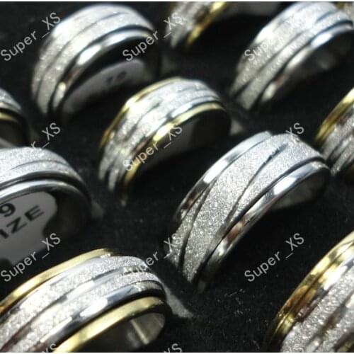 150pcs wholesale jewelry ring Mixed lots top scrub stainless steel rings jewelry free shipping BL220