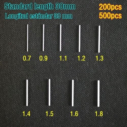 200pcs 500pcs Special Fiber rod for squid hook Standard length 30mm Fiberglass stick Fishing Bait Jig lure Accessories Fine pole
