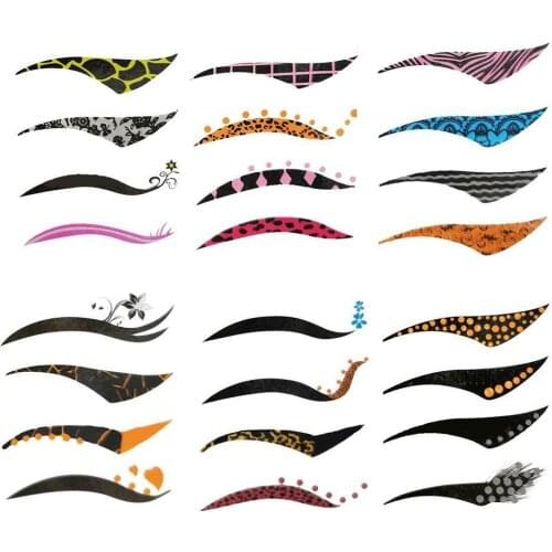 4 Pairs/set Eyeshadow Eyeliner Sticker Eyebrow Sticker Tattoo Natural Sticker Big Eye Makeup Stickers Eyeliner Eye Makeup K3F9
