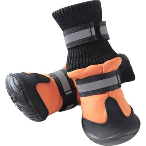 4Pcs/Set Winter Pet Dog Shoes Waterproof Small Big Dogs Boots Cotton Non Slip for ChiHuaHua Pet Product