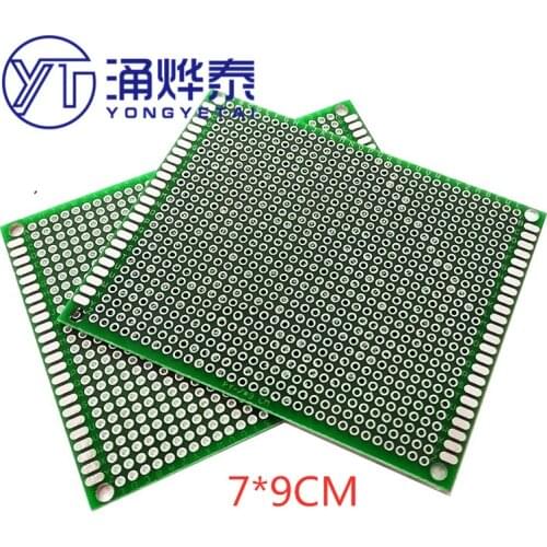 YYT 5PCS 7*9 sided tin universal board quality fiberglass board thickness of 1.6, breadboard