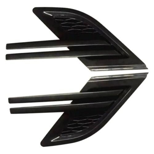 DWCX ABS 1 Pair Black Front Fender Air Vents Molding Gloss Trim Fit for Range Rover Sport 2014 2015 2016 2017