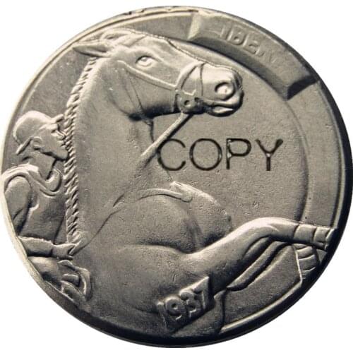 BU(21)Hobo Nickel 1937-D 3-Legged Buffalo Nickel Rare Creative Funny Copy Coin