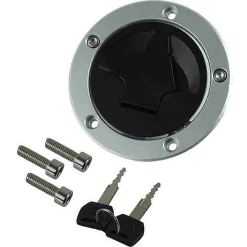 CNC Aluminum Motorcycle Fuel Gas Tank Cap Cover Keys for Kawasaki Ninja ZX6R ZX600 ZX636 ZX10R ZX14R ABS 07-15