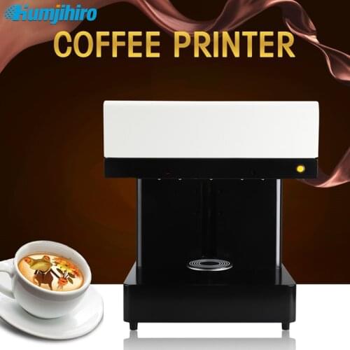 Color Coffee Printer Machine 1/4 Cups 3D Food Coffee Printer For Cake Biscuits Cappuccino Macaron Selfie Coffee Printing Machine