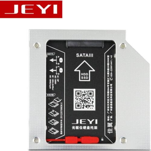 JEYI S95 Universal 2.5' 2nd 9.5mm / 7mm SSD HDD SATA HDD Caddy Adapter Bay For 9.5mm Height CD DVD ROM Optical UltraBay