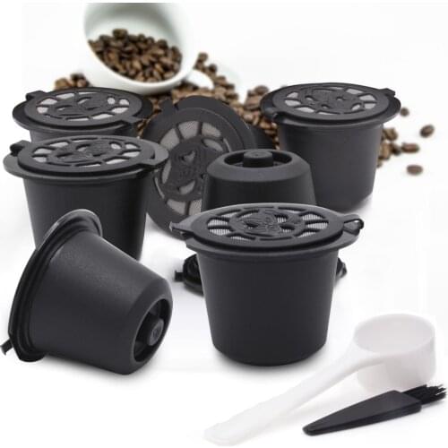 1/3PCS Nespresso Refillable Coffee Capsule Cup Reusable Coffee Capsule Spoon Brush Coffee Filters Coffee Accessories