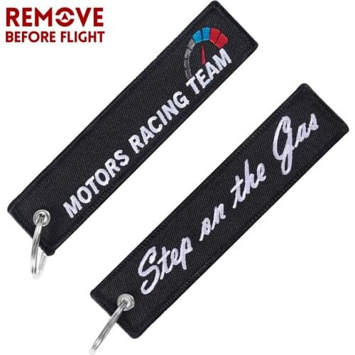 Fashion Motor Racing Team Car Keychain Car Key Holder for Motorcycles Step on Gas Car Key Chain Cool Keychains Jewelry Chaveiro