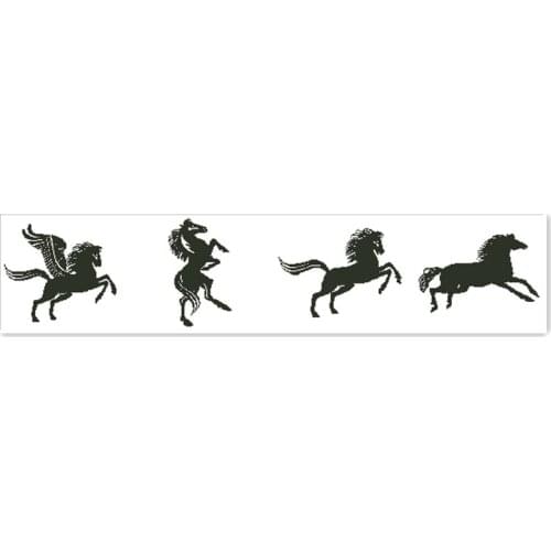 Horses cross stitch package animal 18ct 14ct 11ct white fabric cotton silk thread embroidery DIY handmade needlework