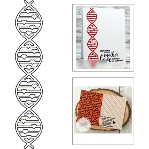 2021 New Heart DNA Metal Cutting Dies For DIY Craft Making Greeting Card Decoration Album Paper Scrapbooking No Clear Stamps Set