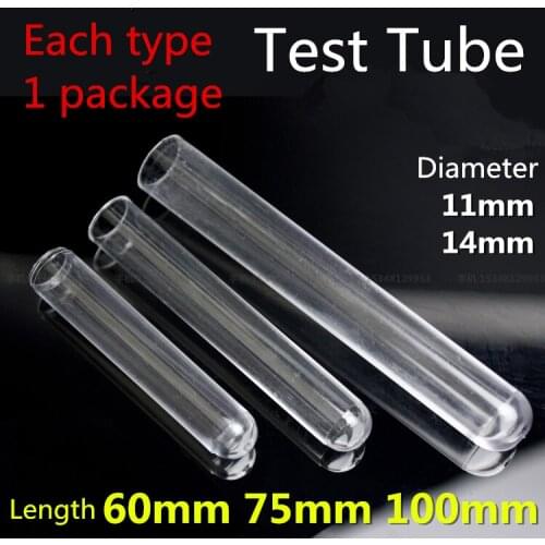 Medical lab hard Plastic polystyrene Test Tube High transparency Clear Like Glass Experiment Biochemical laboratory supplie rack