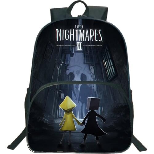 2021 Game Little Nightmares 2 Backpack For Boys Girs School Bag Unisex Waterproof Travel Rucksack Laptop Knapsack School Gift