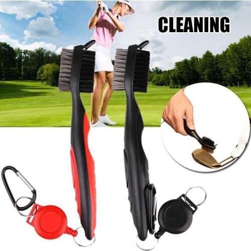Golfs Club Brush Golfs Grooves Cleaning Brush 2 Sided Golfs Putter Wedges Ball Grooves Cleaner Kit B2Cshop