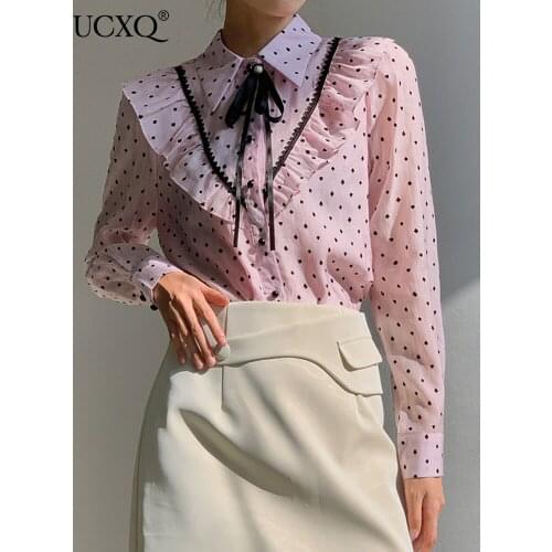 Женские модные рубашки UCXQ China At AliExpress