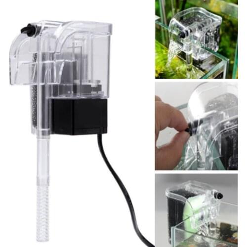 Aquarium Submersible 3-in-1 External Hanging Fish Tank Power Filter Waterfall External Aquarium Air Pump 3.5W 220V~240V