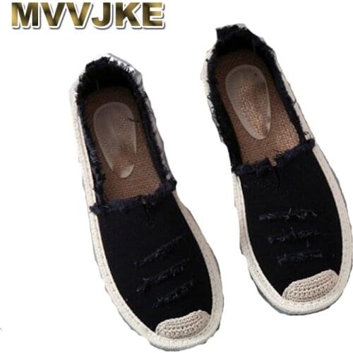 MVVJKE Women Flats Shoes Slip On Ladies espadrilles Lazy Loafers Breathable Female Espadrilles 2019 Spring Footwear new shoes