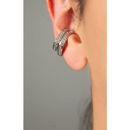 Womens Square Model Cartilage Earrings