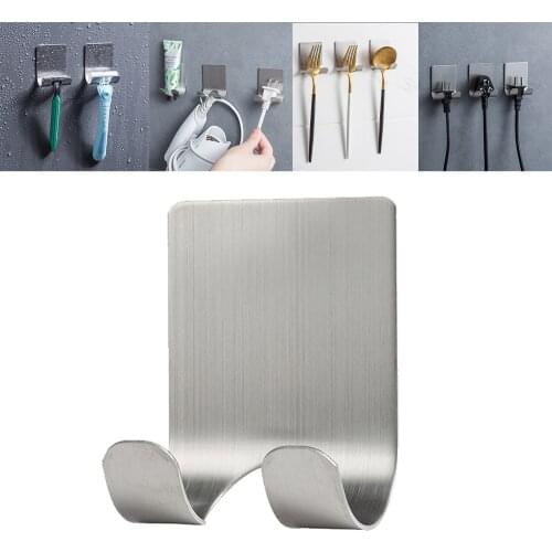 1/2PC 304 New Stainless Steel Razor Holder Men Shaving Shaver Shelf Shaving Razor Rack Bathroom Home Viscose Wall Hooks Hanger