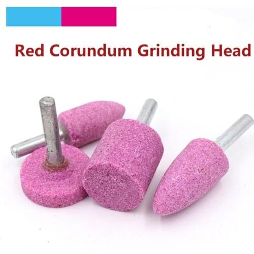 1/5pcs 6mm Shank Abrasive Stone Points Polishing Grinding Head Electric Drill Bit Wheel For Ceramics Rotary Accessory Power Tool