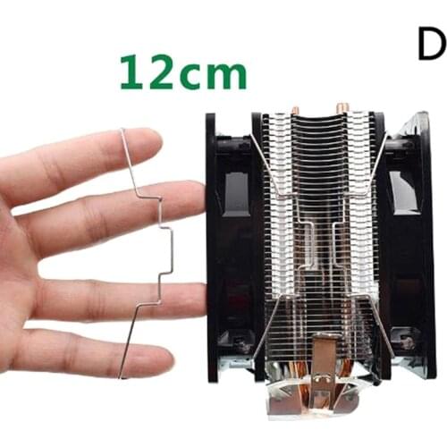 1Pair CPU Radiator Fan Hook Fixed Bracket Fan Buckle Elastic Steel Fan Buckle