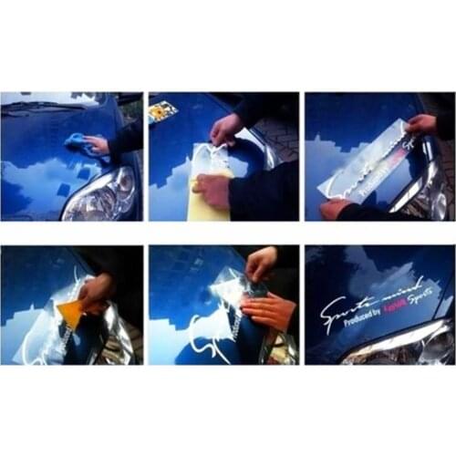 Popular 1PCS Black Red Racing Car Auto Reflective TRD Car Vinyl Graphic Decal Stickers