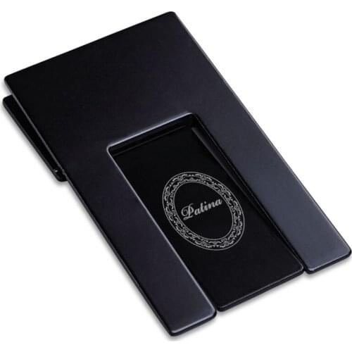 10pcs Personalized Metal Cigar Holders Portable COHIBA Cigarette Pipe Support Card Shaped Pocket Tobacco Pipes Stand Custom Logo