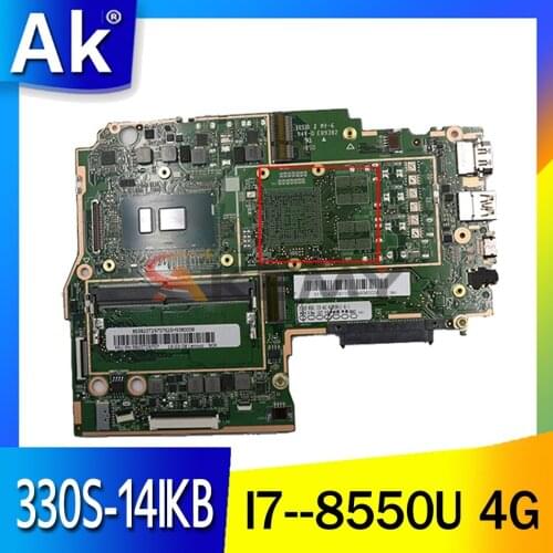 330S-KBL-MB for para Lenovo Laptop Motherboard 330S-14IKB Motherboard CPU I7--8550U /RAM 4G /GPU 2G 100% test work