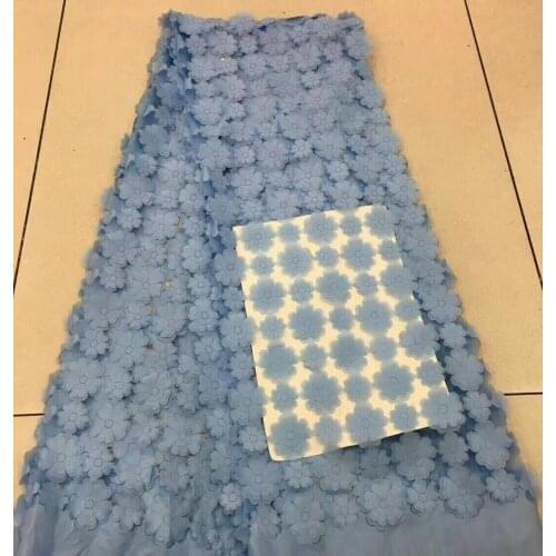 3D Flowers Latest African Cord Lace Fabrics High Quality 2020 Nigerian Lace Fabric For Wedding African Lace Fabric FJ2215